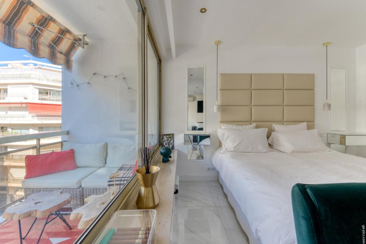 קאן Luxury Maubourg - Vue Mer - Croisette 50M Plage - Clim - Terrasse מראה חיצוני תמונה